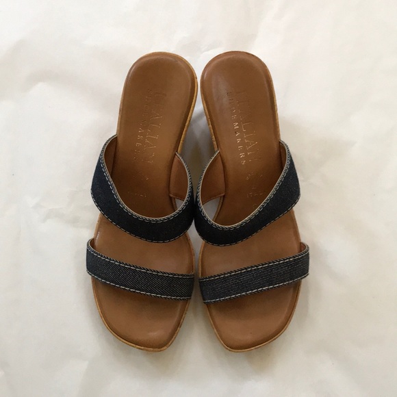 Italian Shoemakers Wedge Sandal, 6.5